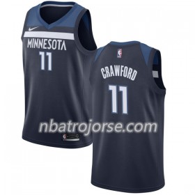 Män Minnesota Timberwolves Tröja Jamal Crawford 11 Nike 2017-18 Navy Swingman